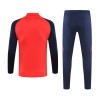 Manchester United Trainings Sweatshirt Kwart-Zip 2024-25 Rode